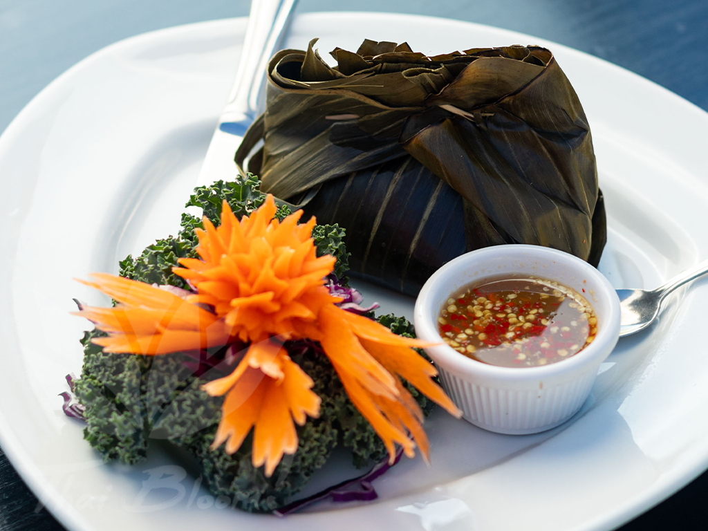 Grilled Cod in Banana Leaf Thai Bloom!