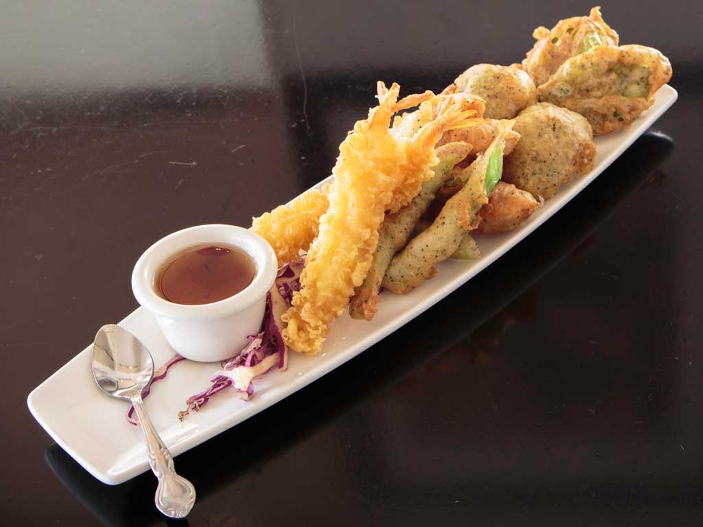 Happy Hour Veggie Shrimp Tempura