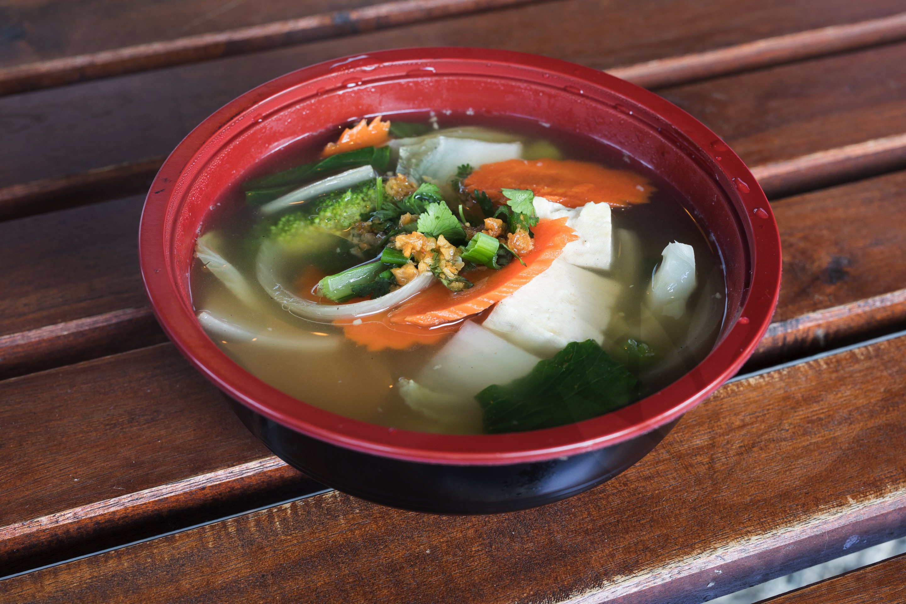 Tofu and Veggie Soup Thai Bloom!