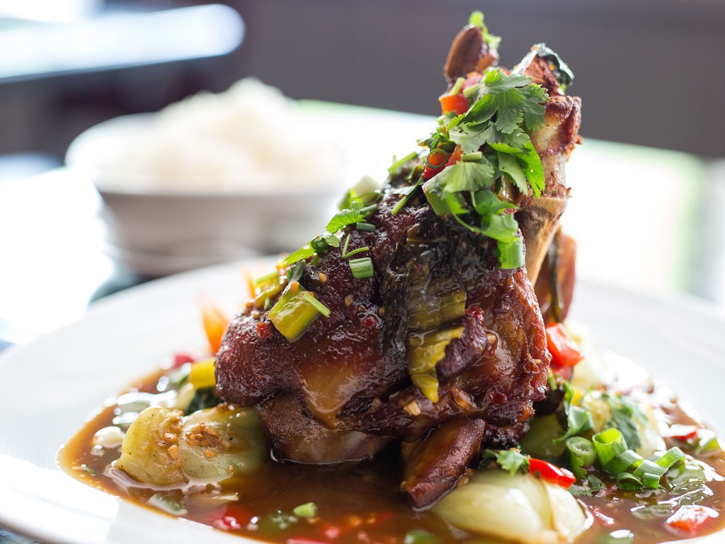 Fried Pork Shank Thai Bloom!